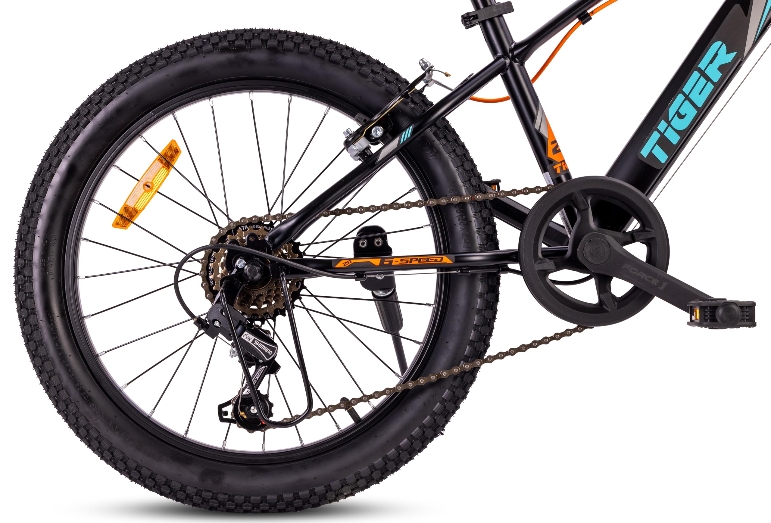 Tiger Bike Bicicleta Infantil 20 Pulgadas tamaño de Rueda a Elegir 6 velocidades Shimano Bicicleta para niños de 6 a 10 años Altura Ajustable