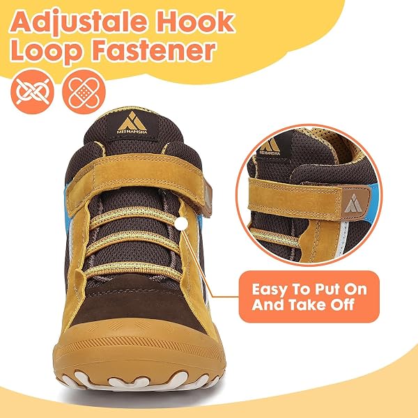 Mishansha Kids Hiking Boots Toddler Girls Boys Hiking Shoes Water-Resistant Anti-Collision Non-Slip Athletic Outdoor Trekking Boots - 4