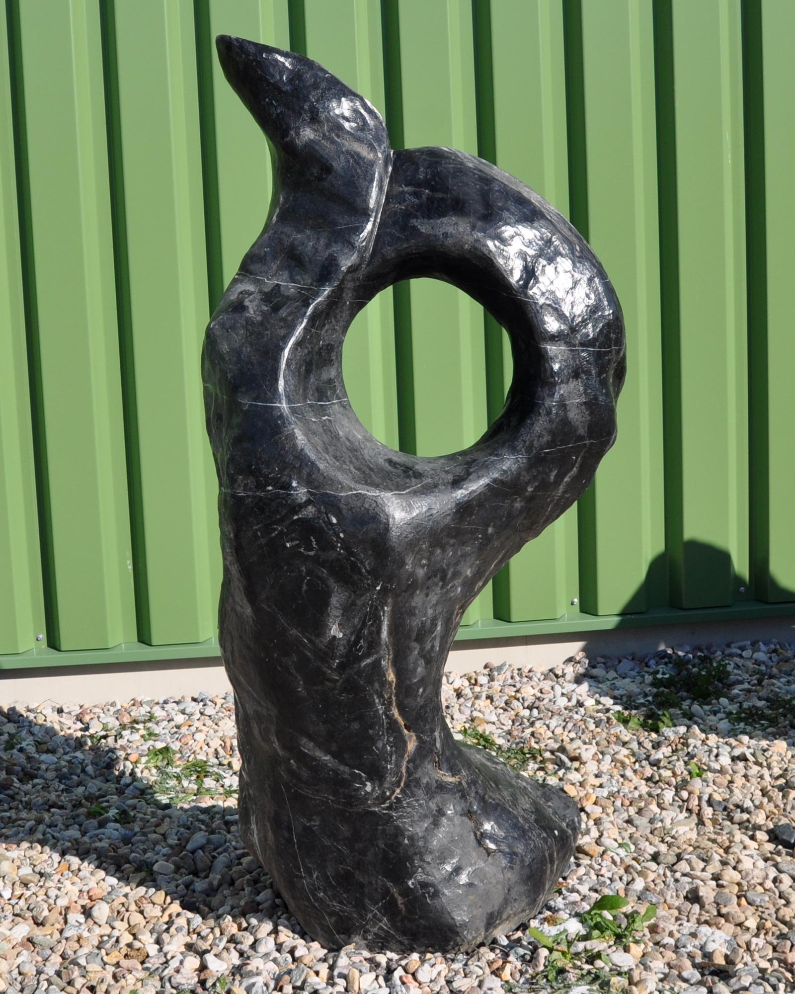 Ozeanfindling Findling Skulptur Naturstein Meeresgestein Gartendeko **Wundervoller Blickfang für Ihren Garten** Einzigartige Form Unikat Einzelstück 519 KG 155 cm HOCH