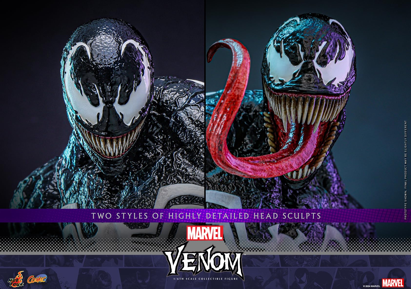 Cómic obra maestra Marvel Comics Venom escala 1/6