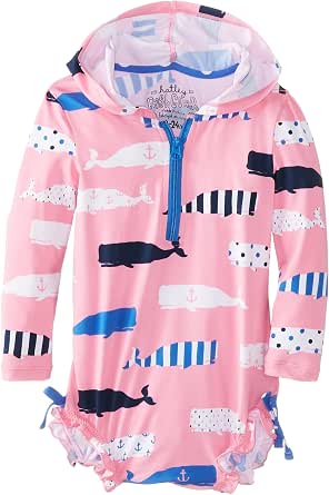 Hatley Block Whales Baby One-Piece Rashguard main image 1