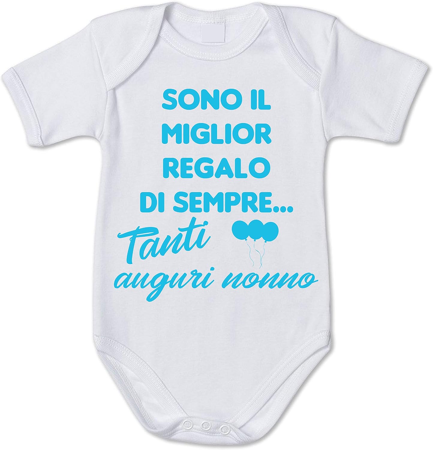 Body Neonato 100% Cotone - "Sono Il Regalo Miglior Di Sempre" - Tuta Compleanno Nonno - Idea Regalo Italia