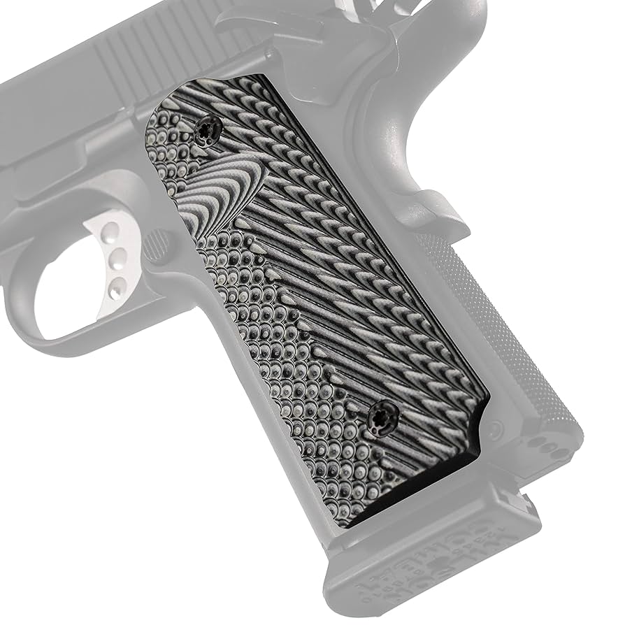 VZ Grips Operator II Full Size 1911 Gun Grip-Ambi Cut, Black
