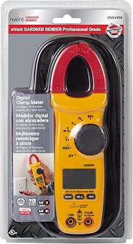 Sperry Instruments DSA540A 6 Function Digital Snap-Around Clamp Meter, Clamp-On AC / DC Voltage, 400 AMP Meter, AC / DC Current Reading, Reads Panel & Outlet Voltage, Includes Carrying Case, Black & Yellow