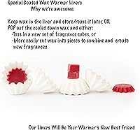 Vista 2 de Revestimientos calentadores de cera para derretir 25 revestimientos reutilizables a prueba de fugas para calentador de cera Forro de cera