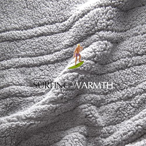 Miniatura 7 de Manta térmica de sherpa de doble cara, manta eléctrica de calefacción suave para cama, sistema de seguridad automático, 6 niveles de calefacción y 4