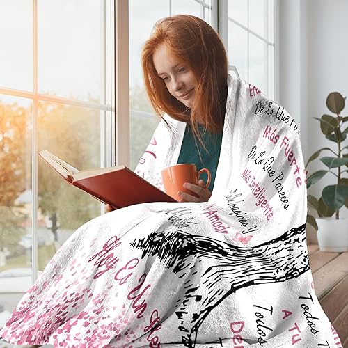 Miniatura 2 de ACBEAT Regalos de cumpleaños para mujeres en español, regalos para mujeres, manta de cumpleaños de 60 x 50 pulgadas, regalo de cumpleaños para