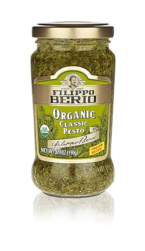Miniatura 39 de Filippo Berio Pesto, Albahaca vegana, tarro de vidrio de 6.7 onzas