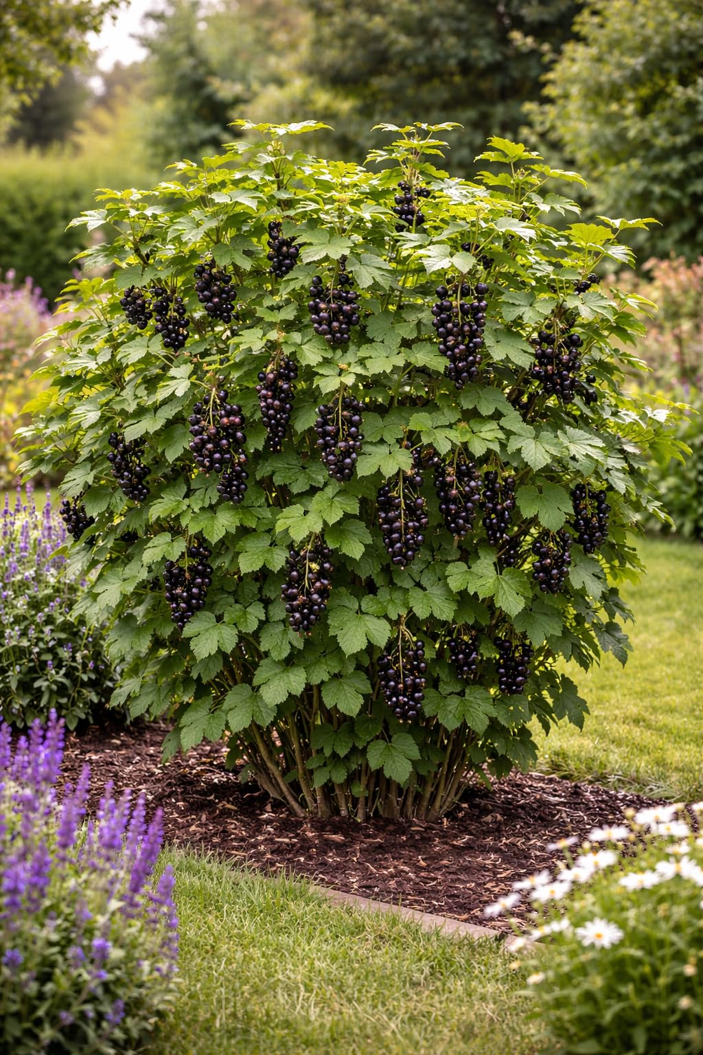 Schwarze Johannisbeere Ben Nevis 50–60 cm – Ribes nigrum, großfrüchtig, winterhart & ertragreich, aromatische Vitamin-C-Beeren, ideal für Garten & Kübel