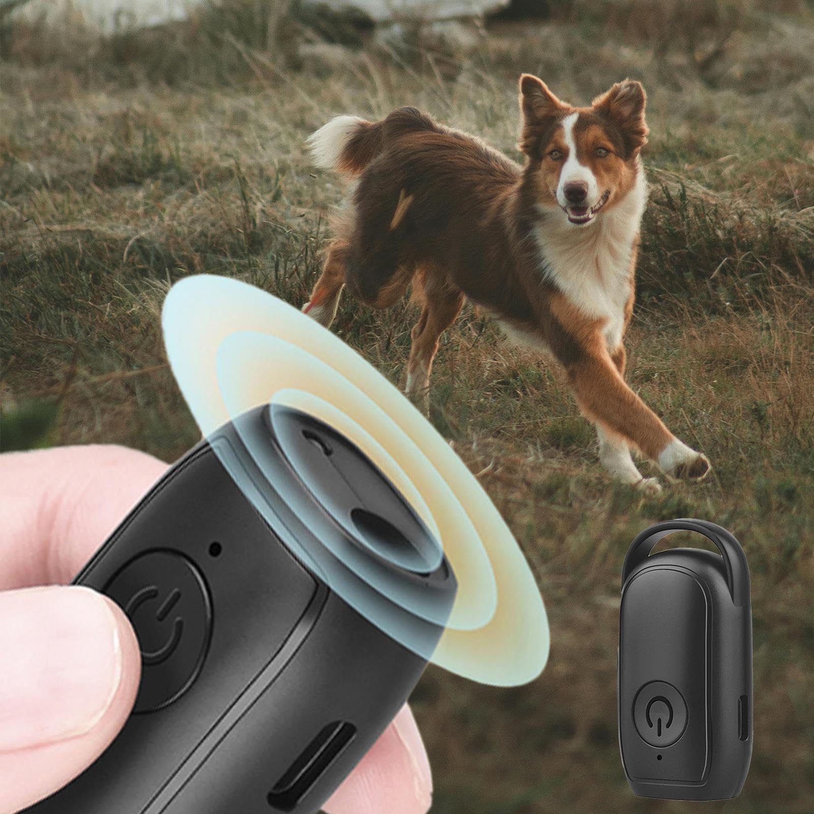 Dogs Anti Barking Device, Auto Barking Devices, Ricaricabile Ultrasonic Stopper, Long Range Bark Control, Training Tool 1.18x1.02x1.97 Inches for Pets