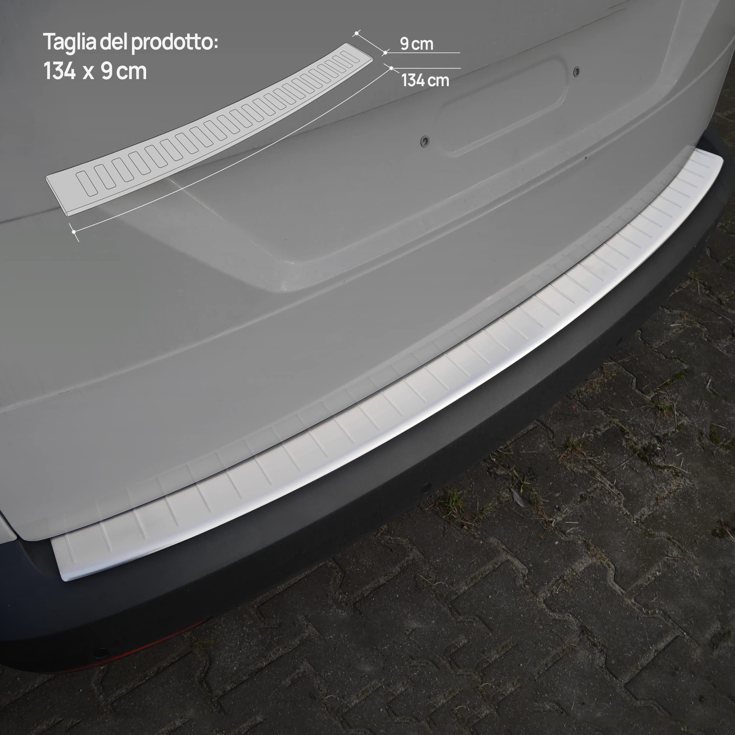 Lampa Bumper Protector Per Paraurti Posteriori - Nero, Ripiegabile E Lavabile