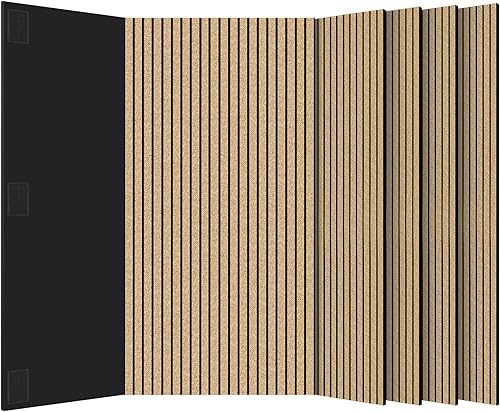 Miniatura 12 de BUBOS Paquete de 5 Paneles Acústicos Grandes, 47.2" X 23.6" X 0.4" Panel de Pared Acústico, Paneles de Espuma Autoadhesivos a Prueba de Sonido,