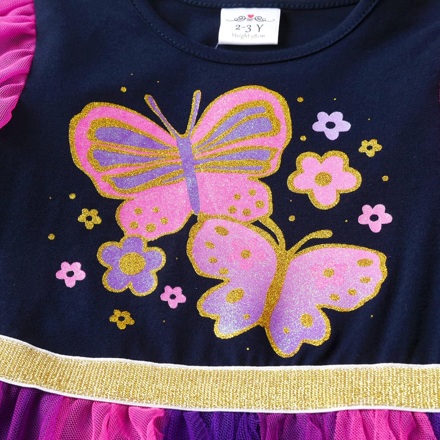 VIKITA Girls Dresses Winter Long Sleeve Party Tutu Dresses for Girls 3-12 Years - Image 6