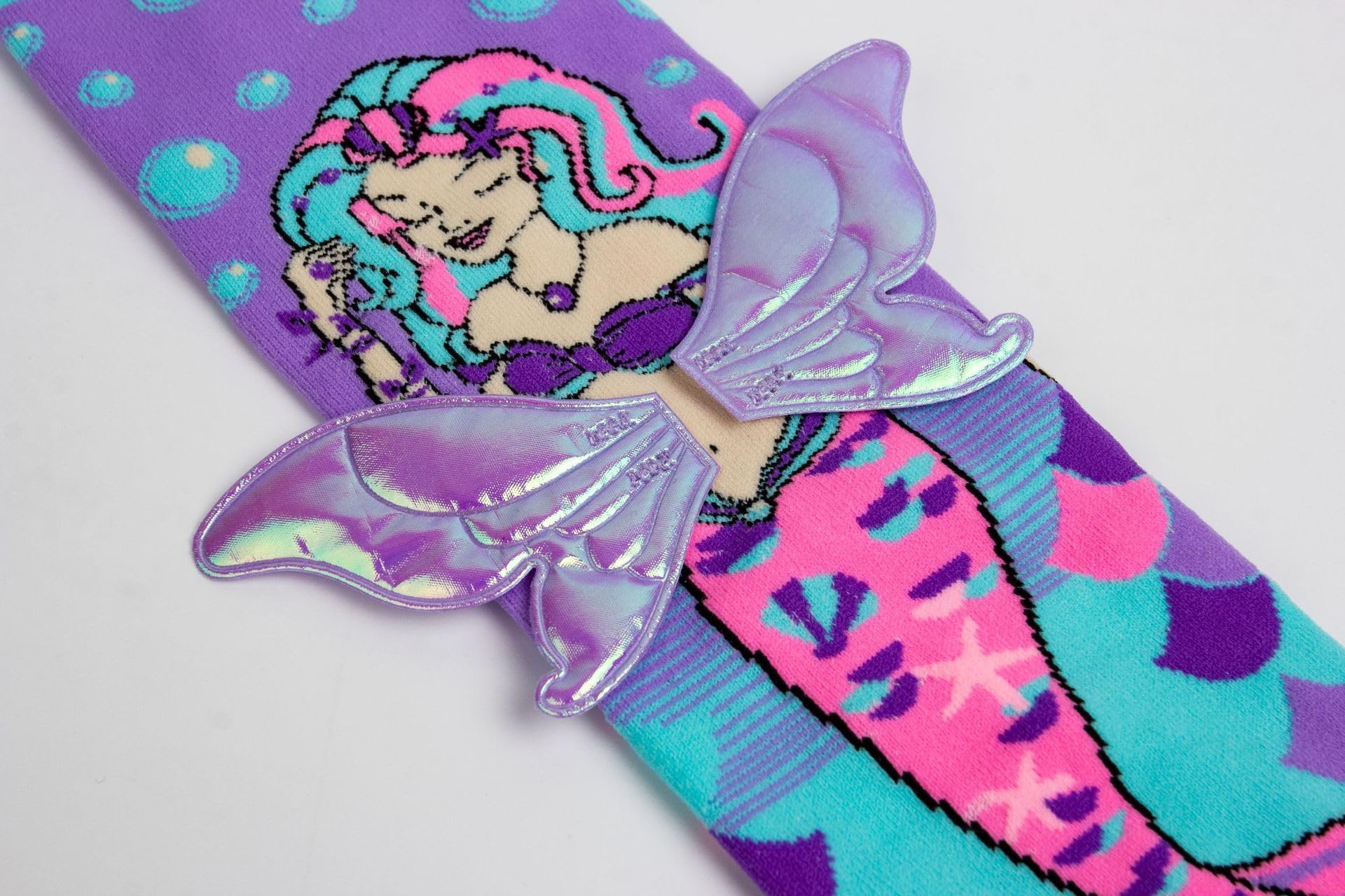 SAMVARDHAN Mermaid Vibes Socks, Cute Knee-High Socks With Frills And 3D Wings To Stand Out In The Sea,kids School Girl Super Comfortable - Age of 3 to 12 Years - Image 5 thumbnail