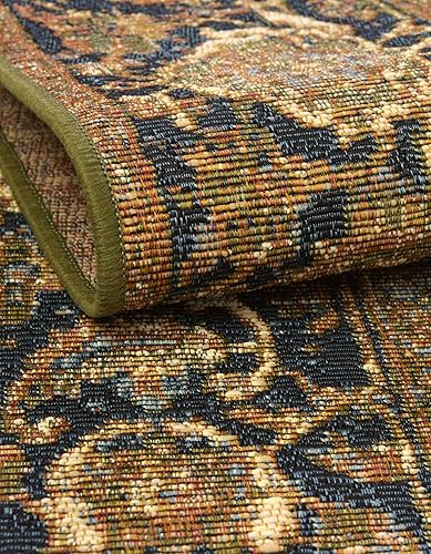 Miniatura 6 de Unique Loom Colección tradicional al aire libre alfombra de área - Nosara (2 pies x 3 pies 1 pulgada, rectangular, verdebeige)