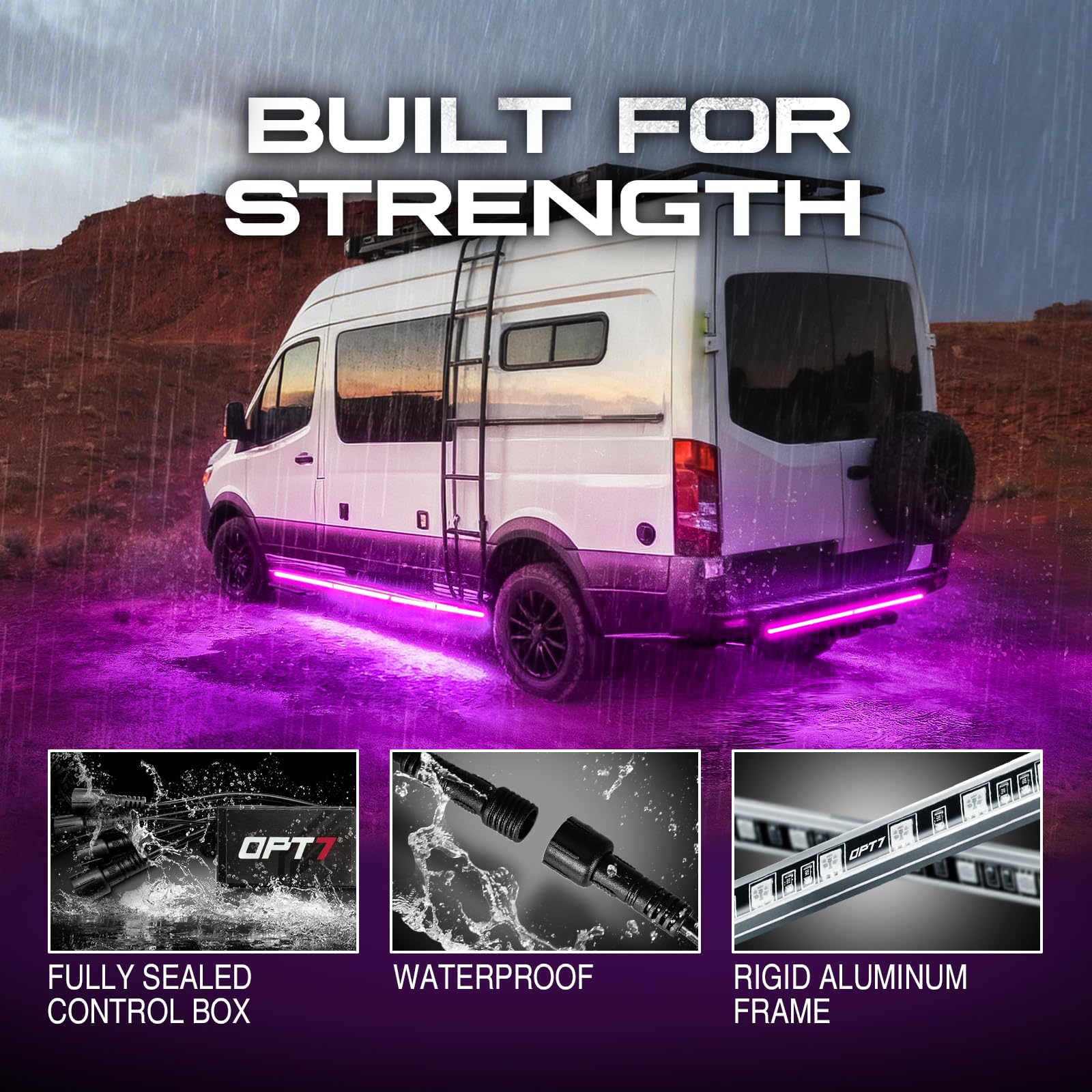 Amazon.com: OPT7 Aura Aluminum Underglow for RV Exterior Lights w