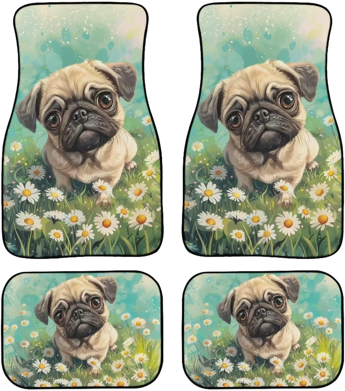 chaqlin Universal Fit Car Foot Mat Full Set Carpet Car Mats