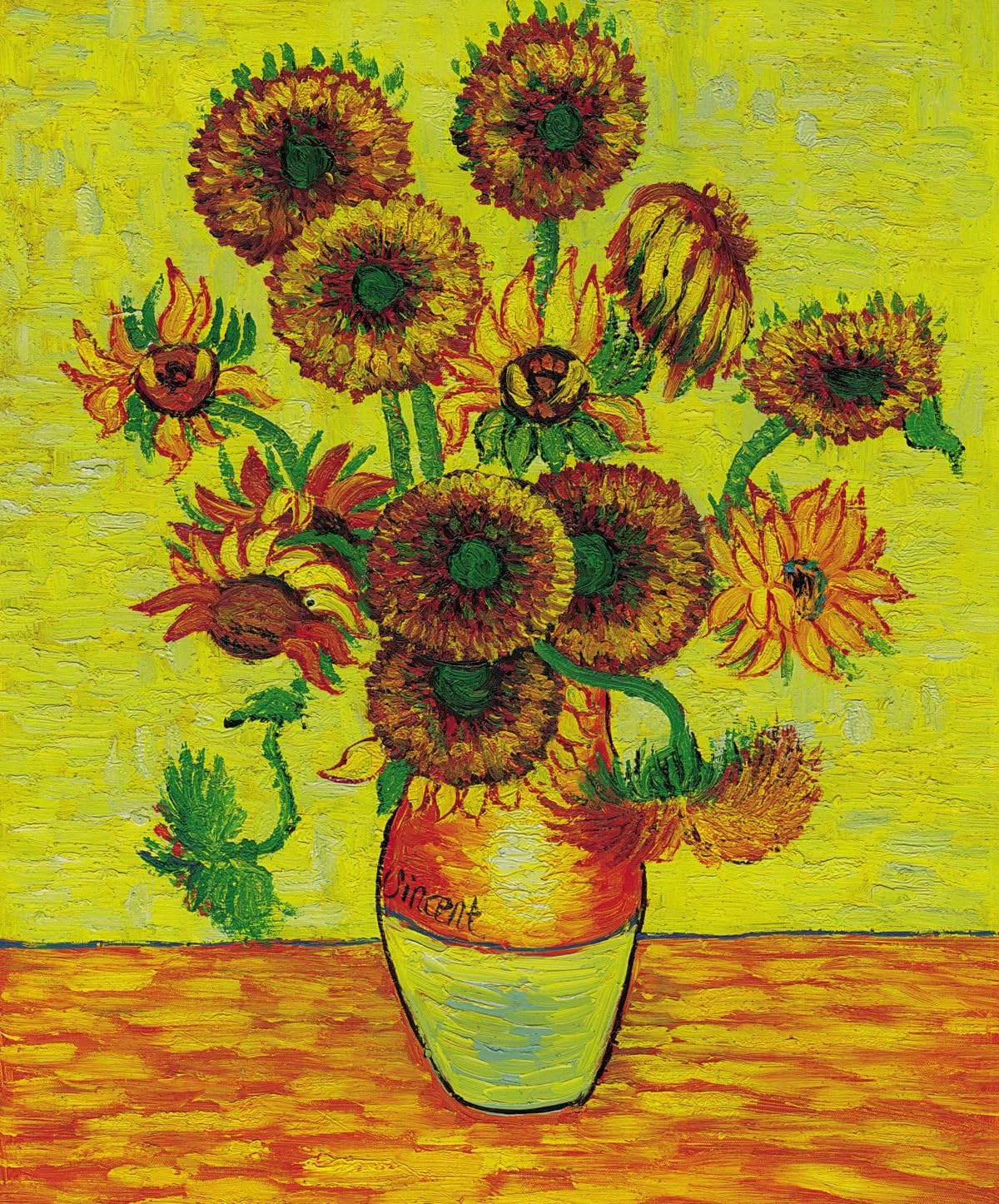 クロスステッチキット 油絵向日葵 ひまわり 14CT 布に図案印刷なし 刺繍