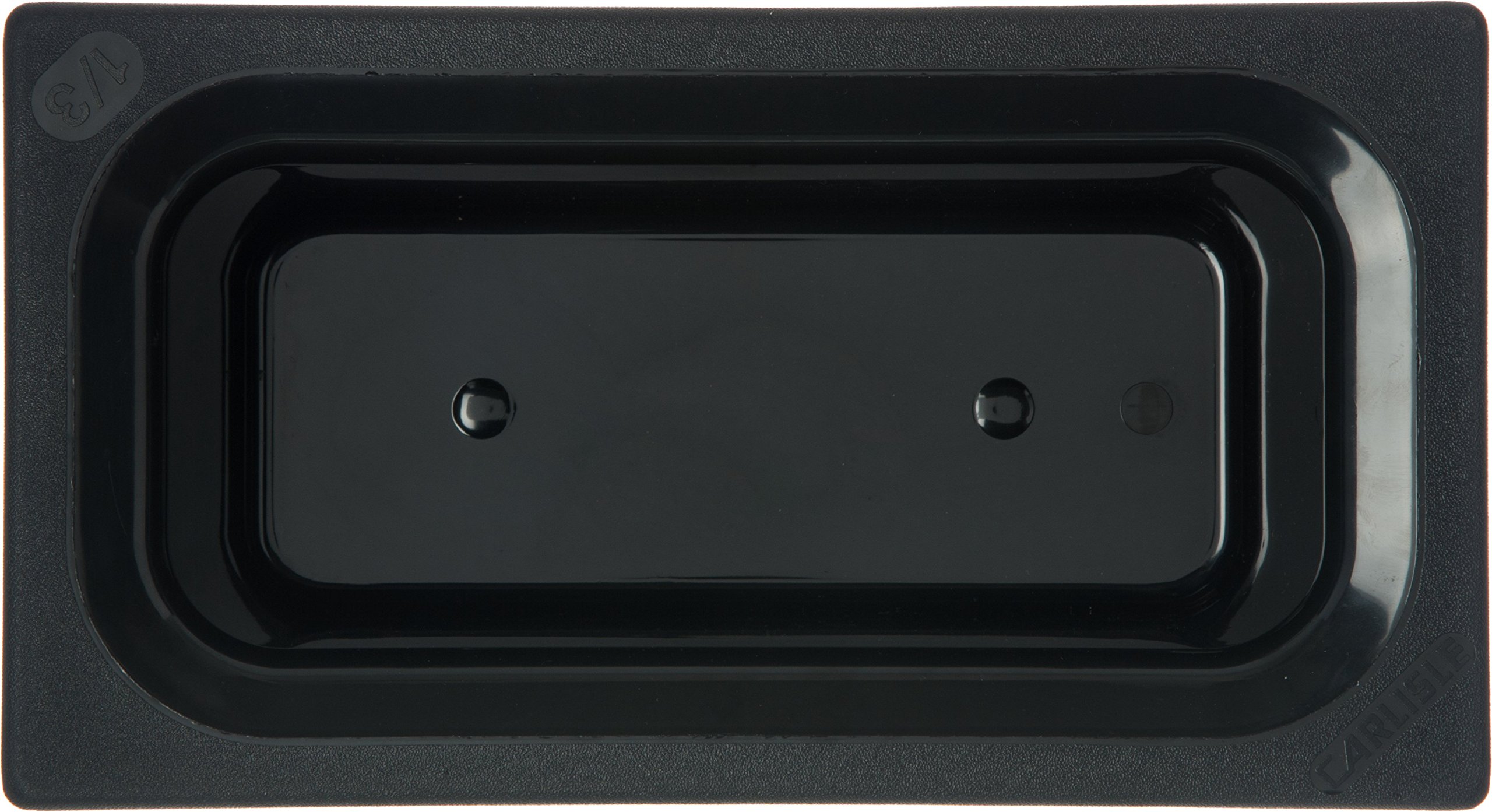 Carlisle CM110203 Coldmaster - Sartén para alimentos (plástico, tamaño 1/3), color negro