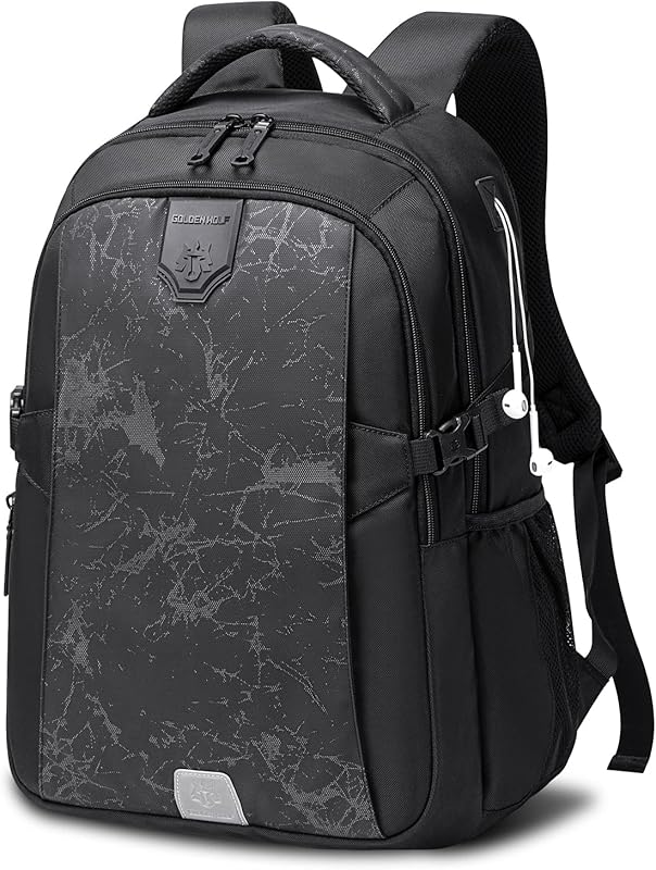 Mochila portátil à prova d'água Mochila portátil à prova d'água com porta para fones de ouvido, Mochila portátil de até 16 polegadas Ideal para escolas de negócios de viagem e ambientes externos em oferta na Shopee Mochila portátil à prova d'água Mochila portátil à prova d'água com porta para fones de ouvido, Mochila portátil de até 16 polegadas Ideal para escolas de negócios de viagem e ambientes externos em oferta na Shopee