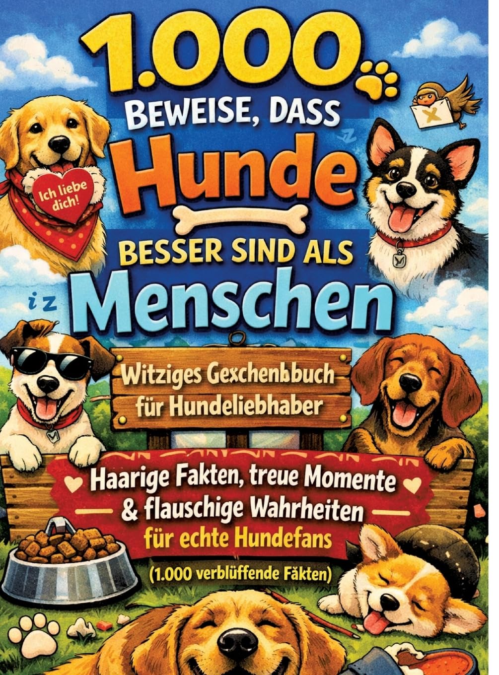 1.000 Beweise, dass Hunde besser sind als Menschen: Witziges Geschenkbuch für Hundeliebhaber - Haarige Fakten, treue Momente & flauschige Wahrheiten für echte Hundefans - 1.000 verblüffende Fakten)