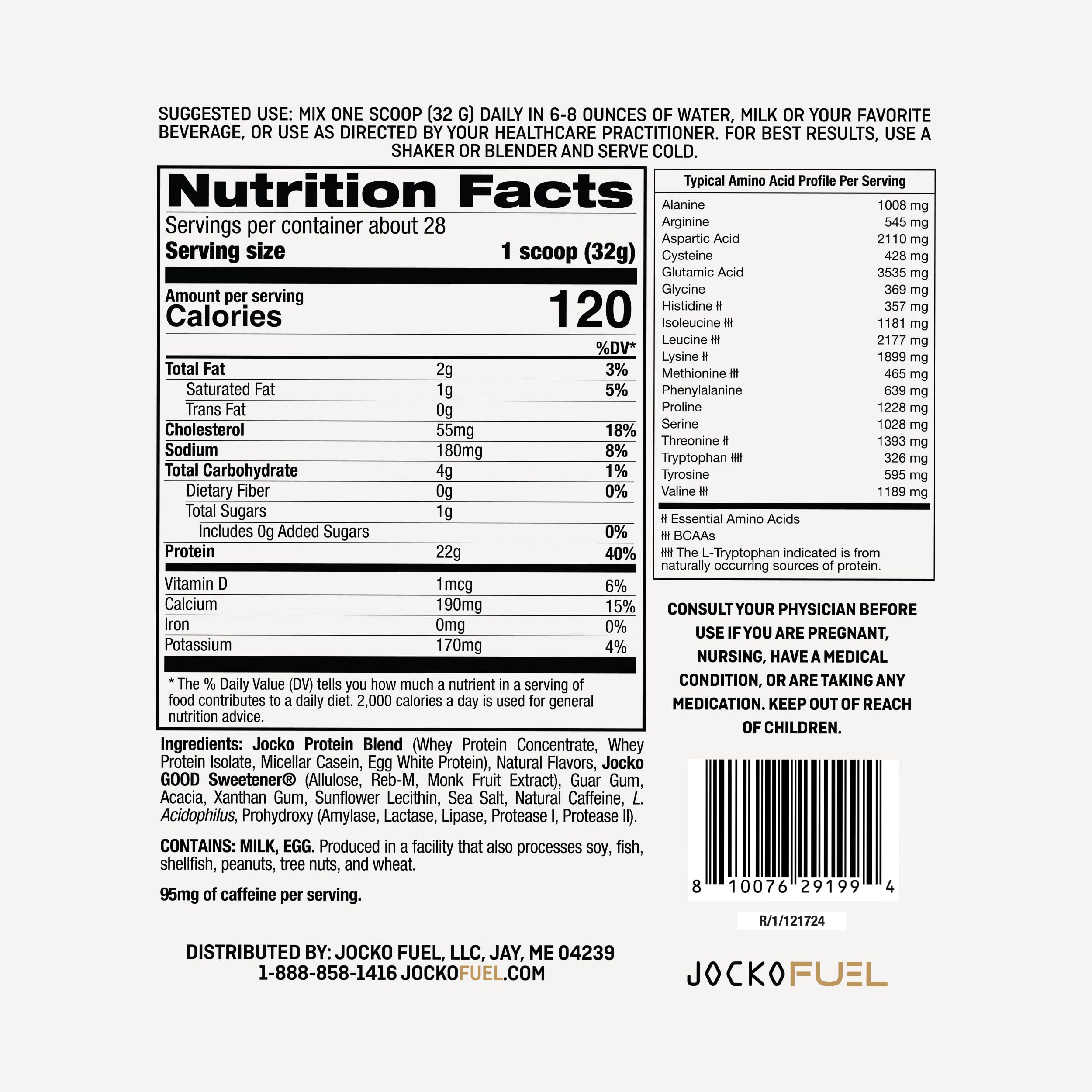 Jocko Fuel Whey Protein Powder, Coffee & Donuts | 28 Servings — Amazon image 3