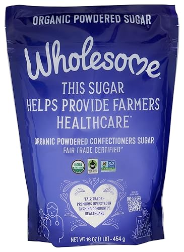 Wholesome Sweeteners, Azúcar en Polvo, Orgánico de Comercio Justo, 1 lb