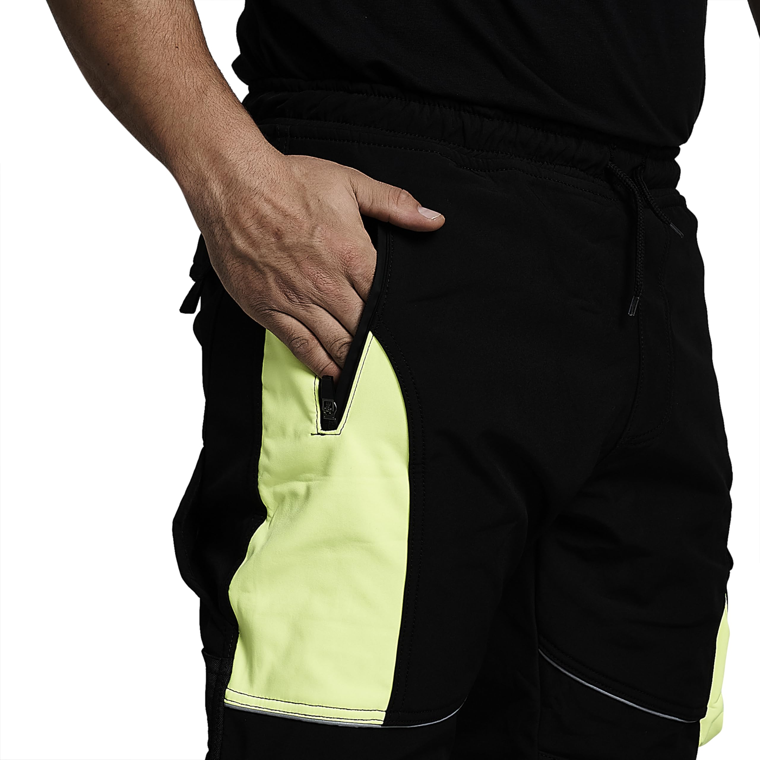 Pantalones de trabajo para hombre, de alta visibilidad, resistentes al agua, a prueba de lluvia, repelentes, resistentes al viento, de seguridad, para el trabajo, para constructores, ropa de