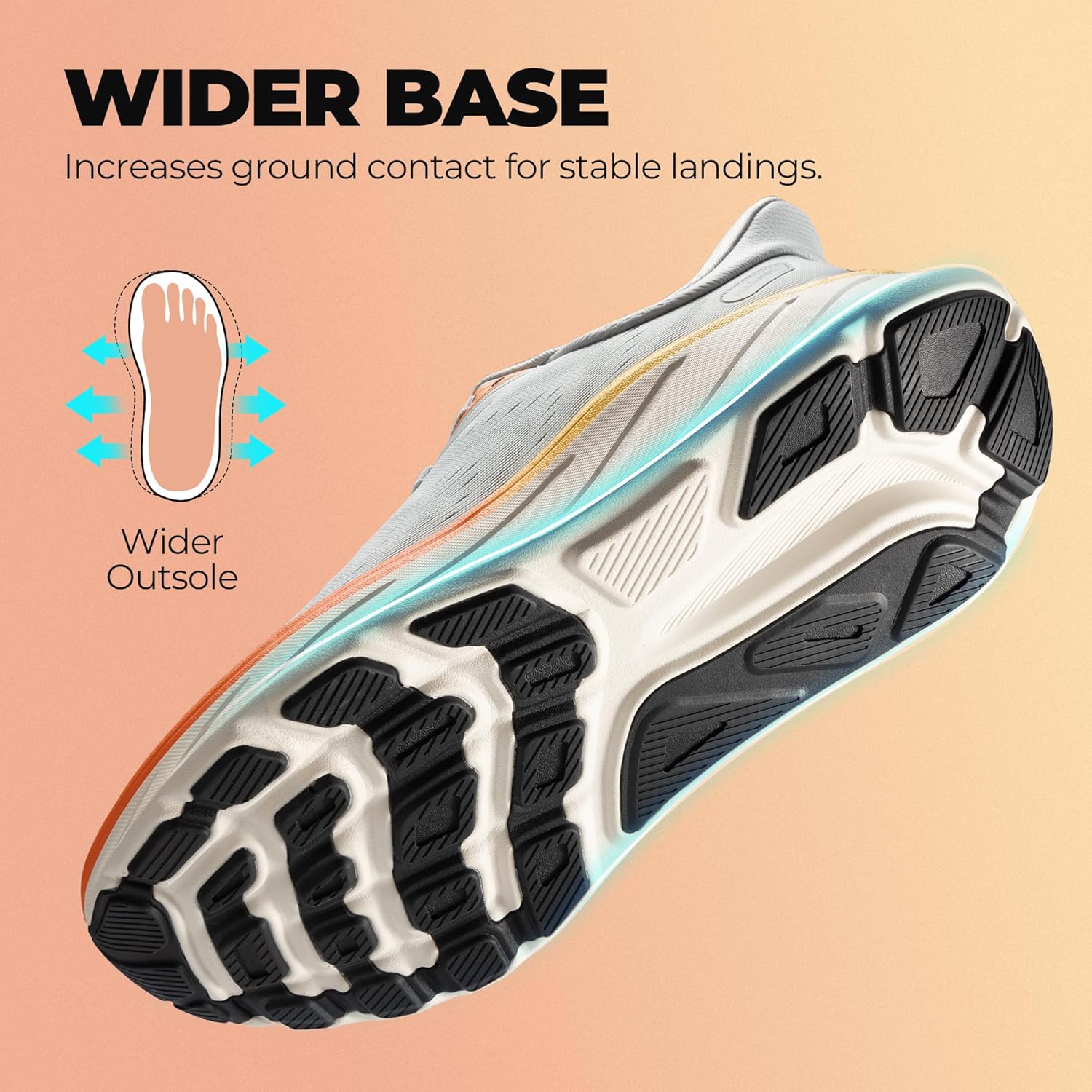 Men's Hands Free Slip On Stability Walking Running Shoes Tennis Non-Slip Comfortable Workout Gym Breathable Lightweight StediBase Fashion Sneakers - Image 5