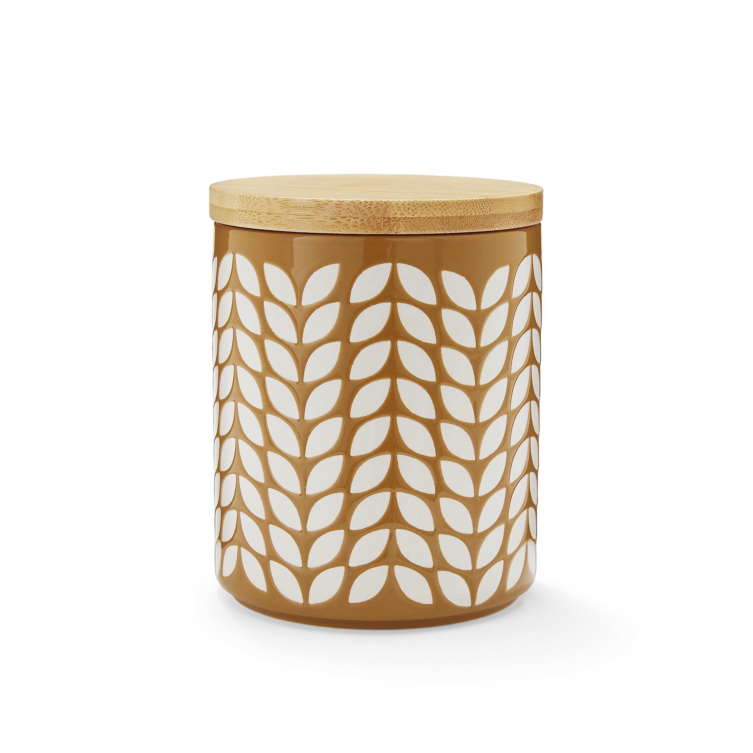 Cooksmart Bauhaus Geo Mustard Bauhaus Geo Ceramic Airtight Storage Jars For Pasta And Rice