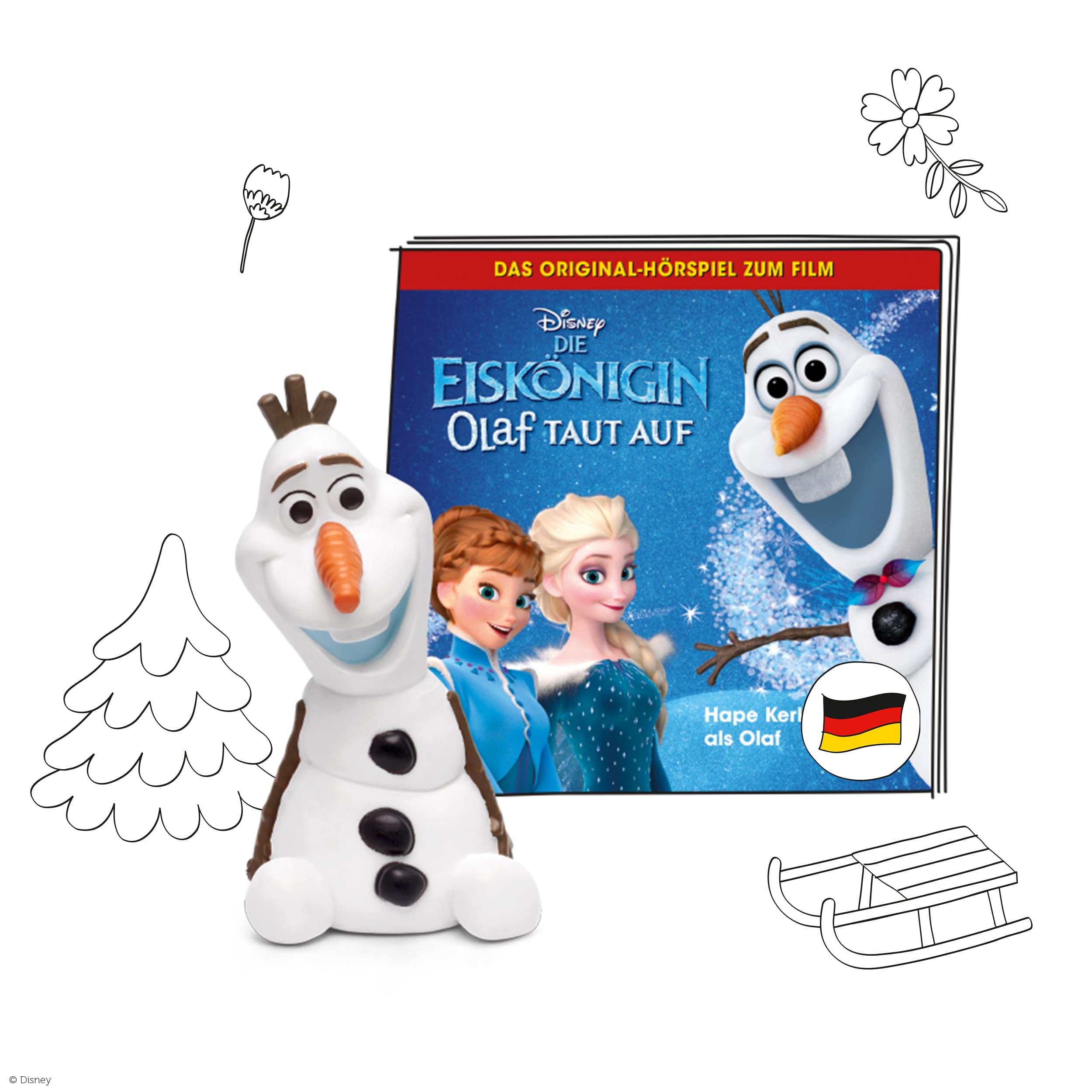 tonies Hörfiguren Bundle für Toniebox, 3 x Disney Eiskönigin Figur – ELSA, Anna & Olaf mit dem Original-Hörspiel zum Film, für Kinder ab 4 Jahren