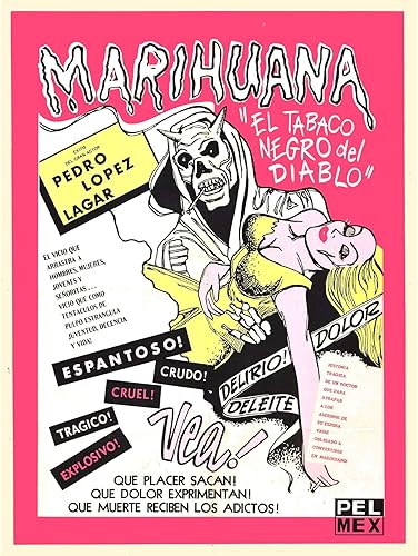 Marihuana Story 1950's Anti-weed Drugs Advertising Large Art Print Poster Wall Decor 18x24 inch