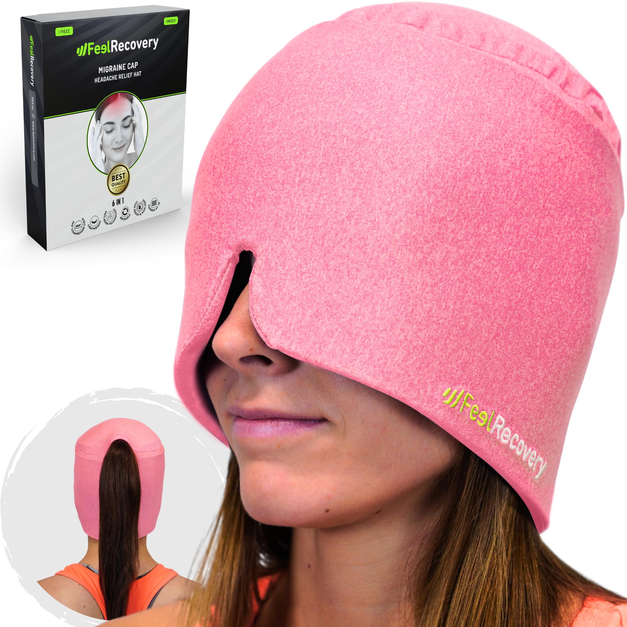 Bonnet Anti Migraine, Masque Migraine, Migraine Miracle, Casque Anti-Migraine Froid, Bandeau Migraine,Migraine Relief Cap - Santé - Mieux Vivre