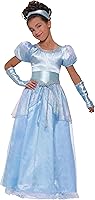 Vista 1 de Disfraz de Cenicienta tamaño mediano para niña., Princesa, M, Un solo