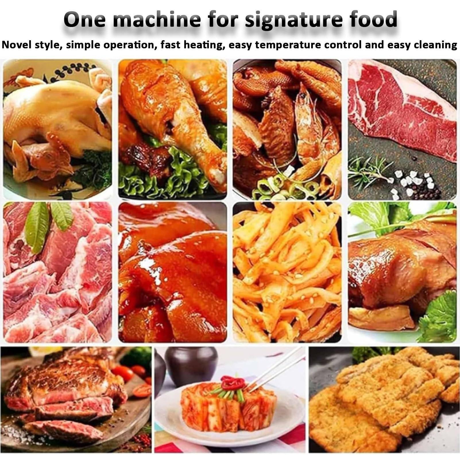 Zmiękczacze do mięsa i drobiu, komercyjny marynator do mięsa, 36 lb/18 l, trzybiegowy, dwukierunkowy obrót do szybkiego marynowania, do przygotowywania steków z kurczaka