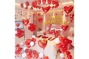 Decoraciones de aniversario, decoraciones de San Valentín, globos de San Valentín con...