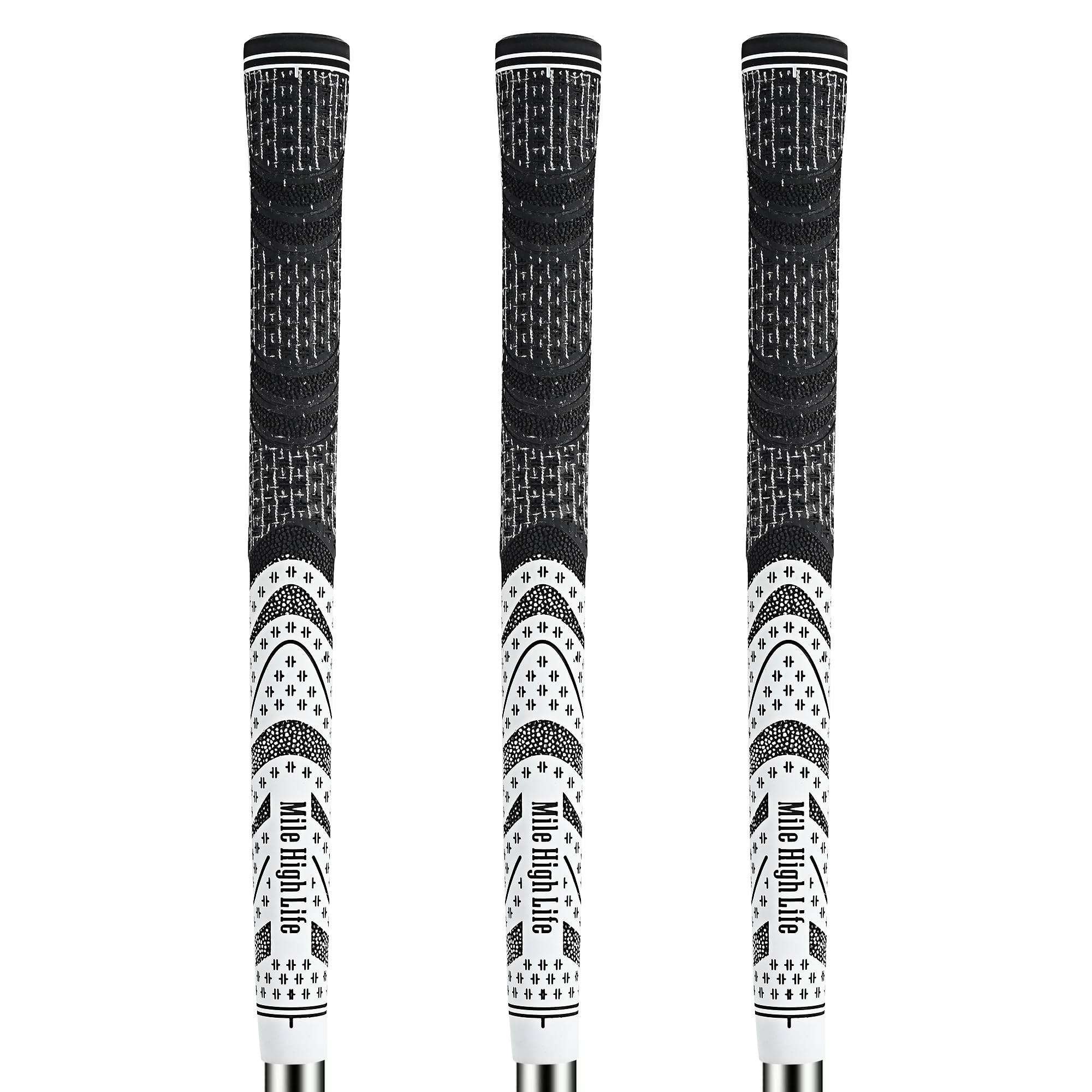 Mile High Life Golf Grips 13 Pack / 3 Pack - All-Weather Soft Rubber Golf Club Grips - High Shock Absorption, Enhanced Traction - Standard, Midsize &
