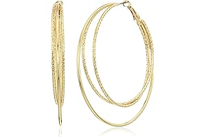 Gold Hoop Earrings: A Unique Blend of Smoothness and Texture