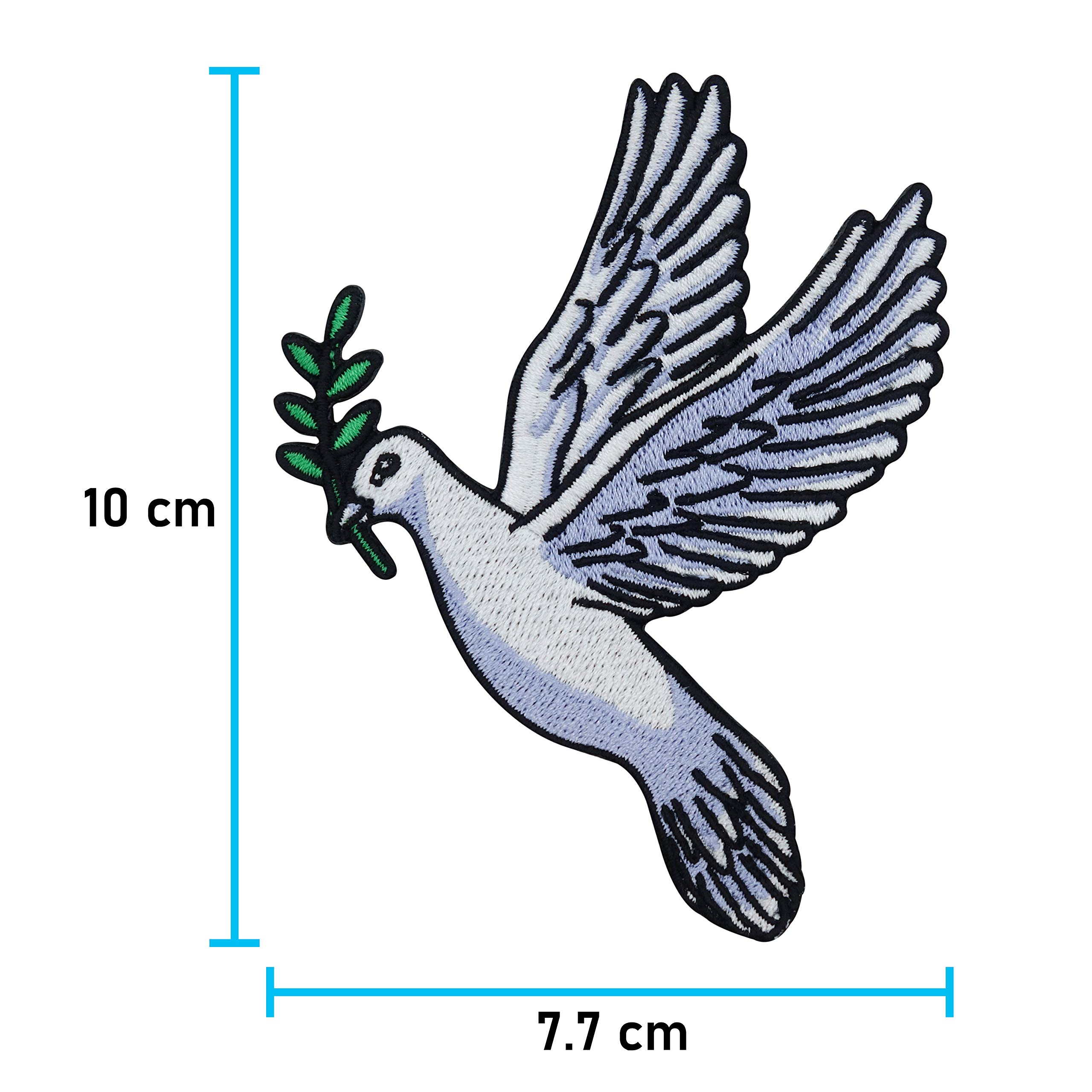 Ecusson Thermocollant Étiquette Beige Peace - Foto 4