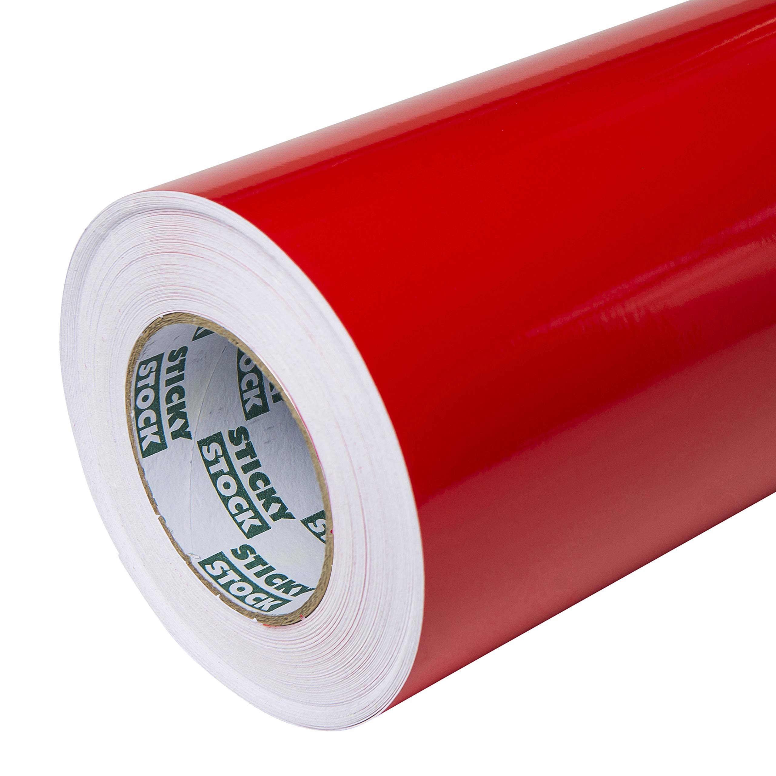 GREENSTAR GRAPHICS GLOSSY STICKY BACK PLASTIC SELF ADHESIVE SIGN MAKING VINYL For Arts & Crafts,Stickers & Decals, Home Decor & DIY, Kitchen Cupboards & Furniture (610mm 24” RED GLOSS 10m)