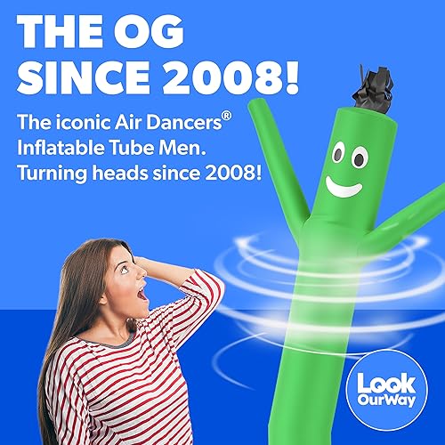 Vista 25 de LookOurWay Air Dancers Wacky Waving - Tubo inflable de 7 pies de alto con soplador de bailarín Sky Dancer, color morado