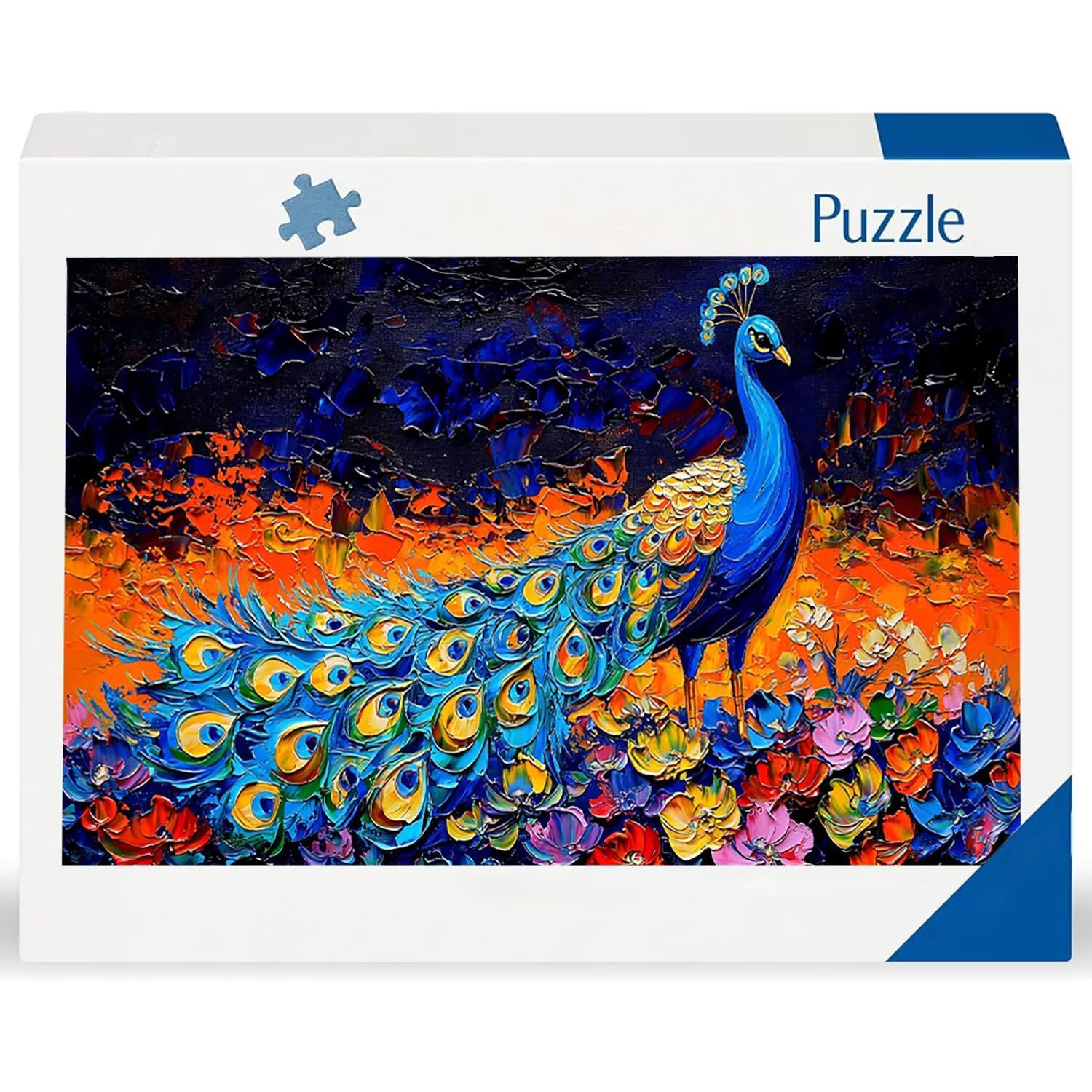 Puzzle dla dorosłych 1692 elementy, kolor pawi puzzle, trudne, wyzwanie, puzzle idealnie pasują, napis na plecach, prezent dla seniorów (179x31cm) v-608