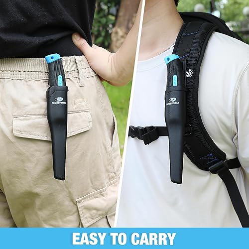 Miniatura 5 de Mossy Oak Cuchillo de pesca y cebo, filete de pescado de 4 pulgadas con funda protectora, hoja de acero inoxidable 5Cr15MoV afilada, mango