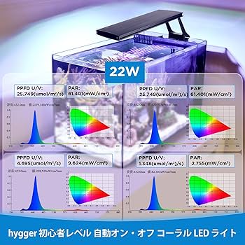 Amazon.co.jp: hygger 海水ライト サンゴ水槽用ledライト 海水魚