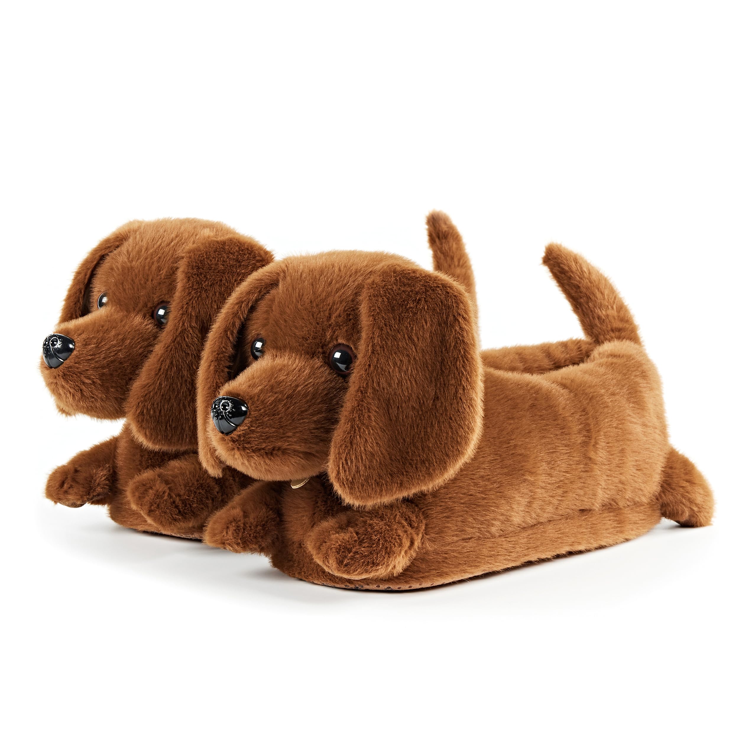 ooohyeah Womens Funny Animal Hug Plush Non-Slip Slippers Novelty Cute Cozy Warm Slippers with Grips for Women