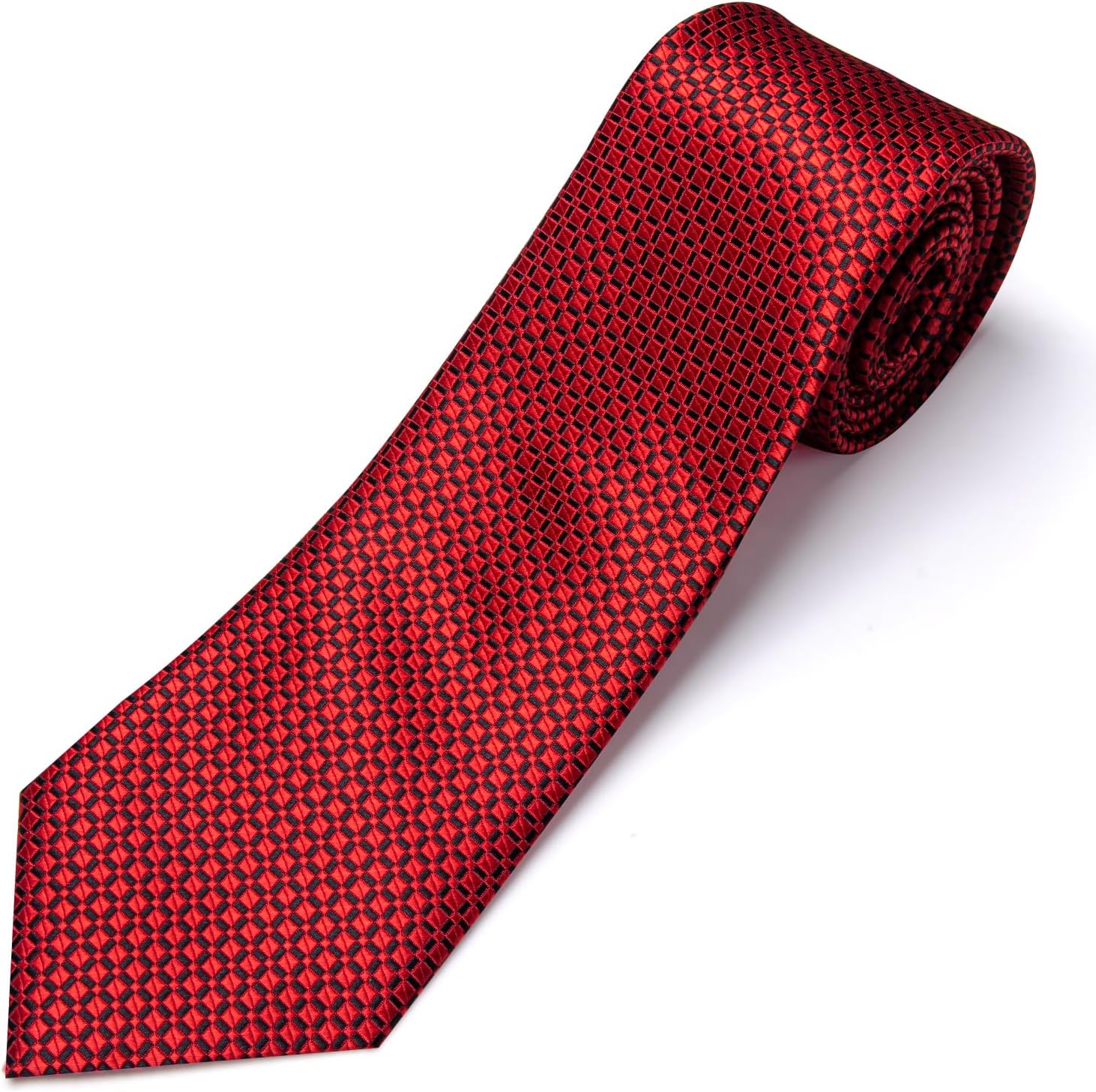 Hi-Tie Mens 70inches Tie Set Extra Long Necktie for Men Cufflinks Handkerchief Big Tall Men Business Wedding