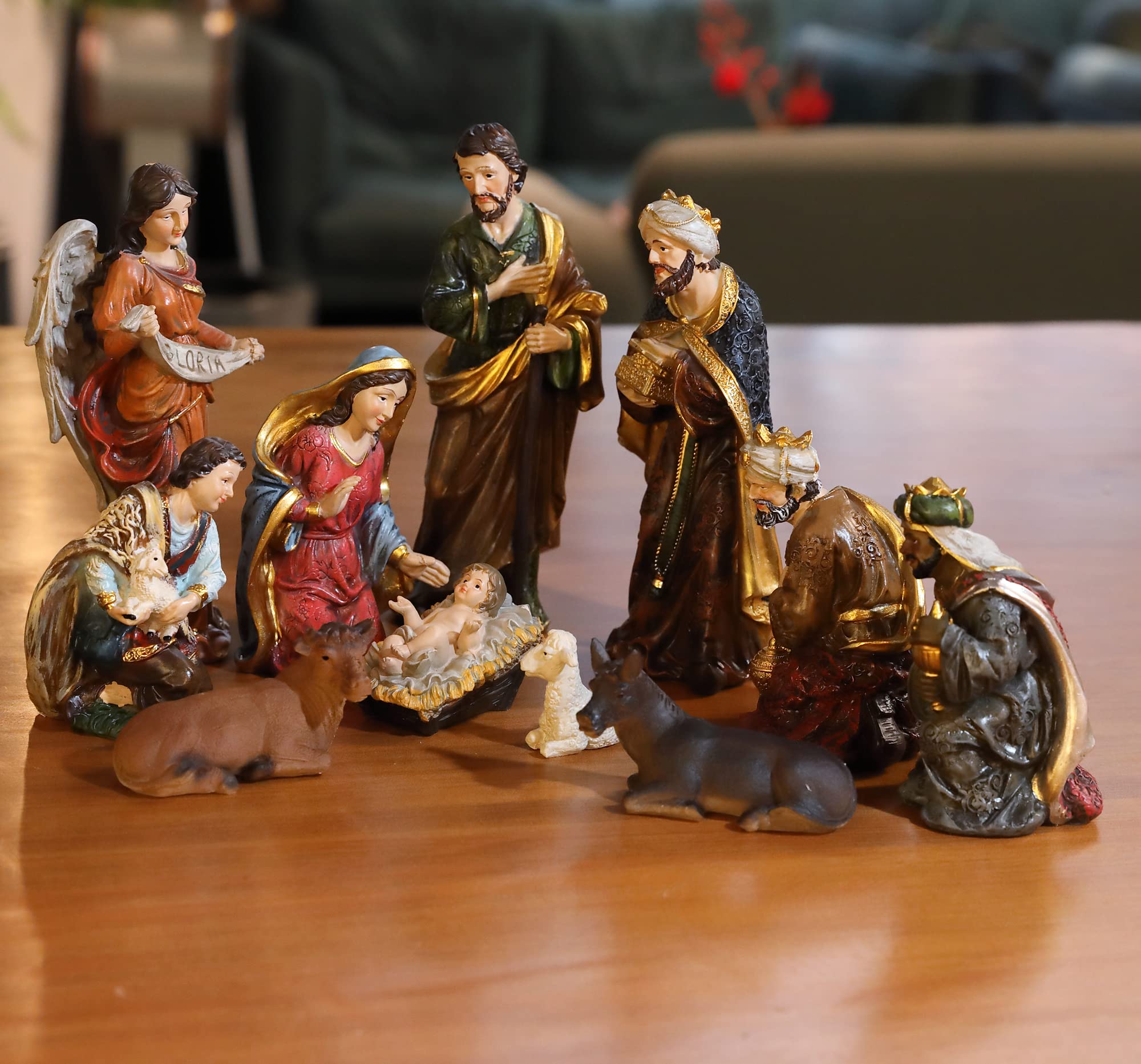 Amazon.co.jp: Zayton Nativity Set Christmas Figure Nativity Scene