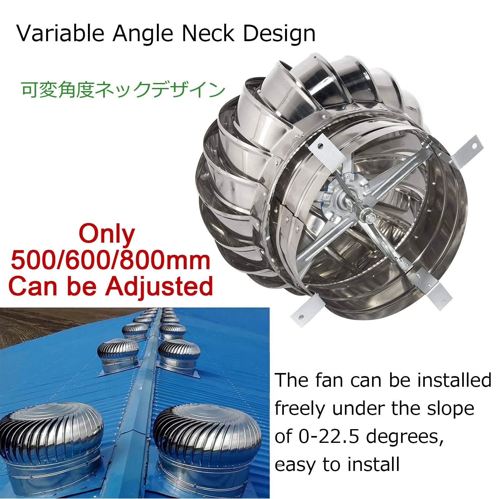 Cappello Eolico Per Canne Fumarie, Turbina Comignolo Girevole Per Stufa | Resistentealle Intemperie, Acciaio Inossidabile TurbineS Eoliche Per Ventilazione Camino Con Capventilazione(200mm)