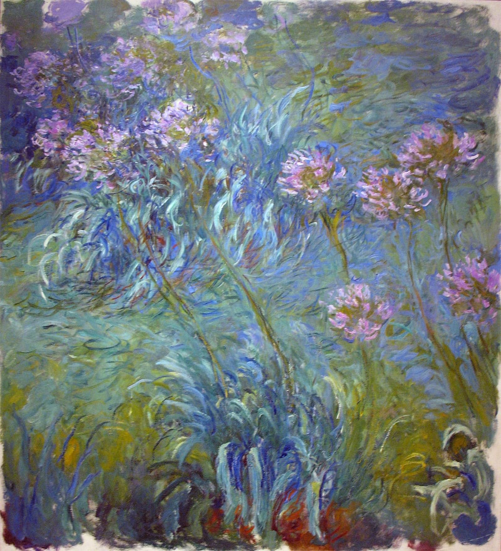 POSTERIIk Famous Print Pop Art Wall Art Graffiti Agapanthus by Claude Monet Art Prints for Home Decor 60x90cm