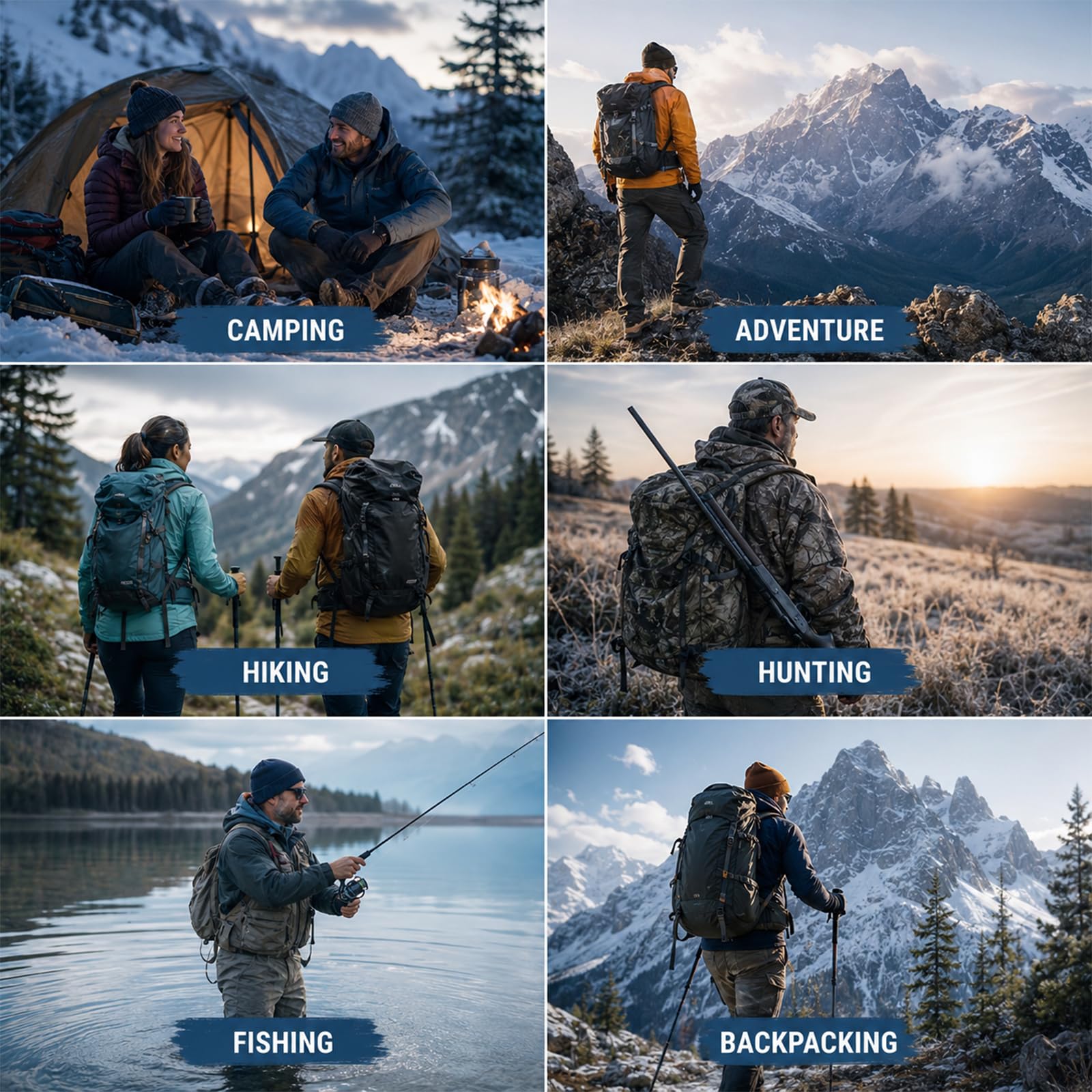 Calendrier Avent Hommes, Kit Survie Outdoor, Outils Camping